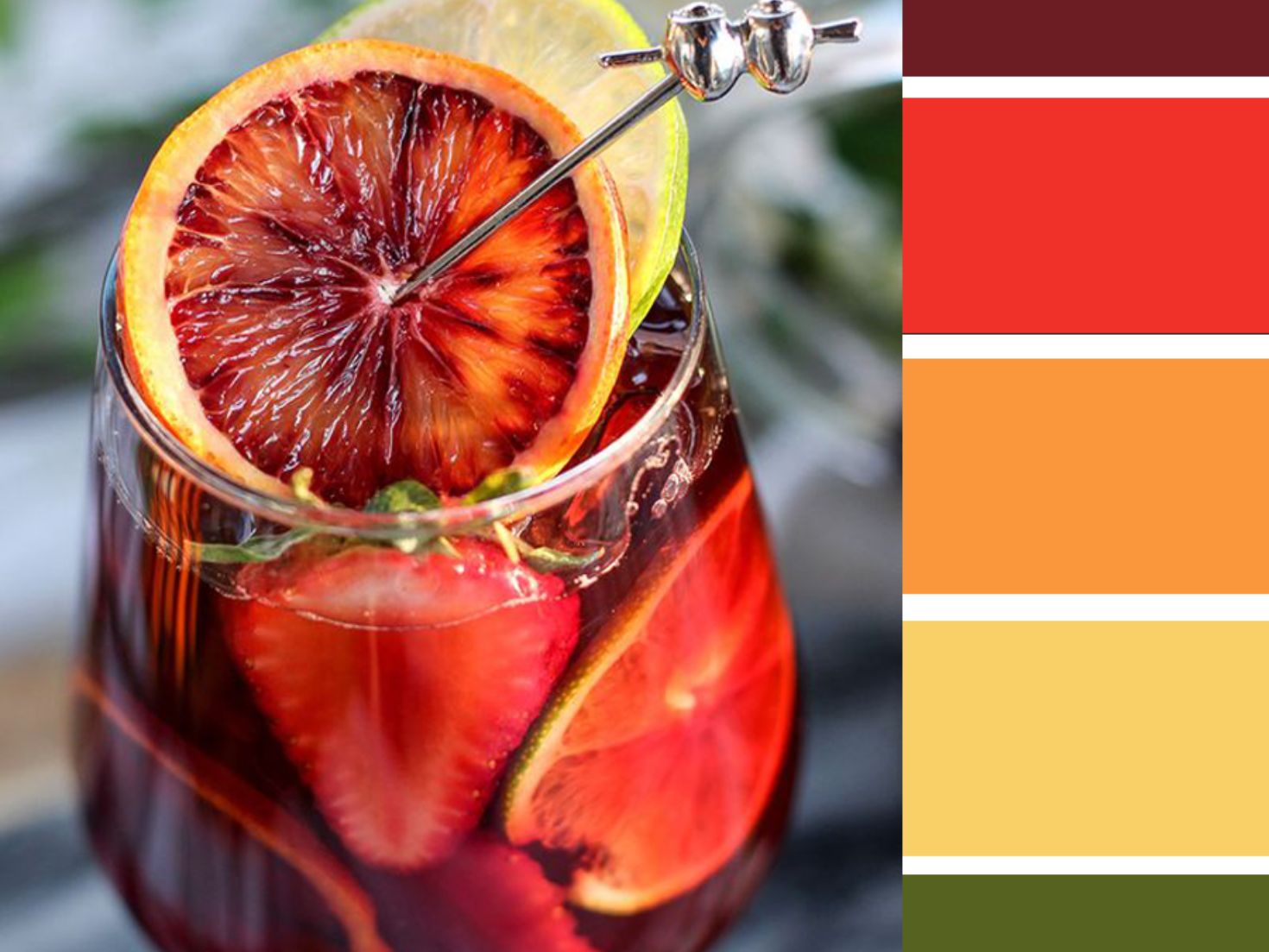 Citrus Sangria Inspired Summer Color Mix | Interior Design Blog | Aneka ...