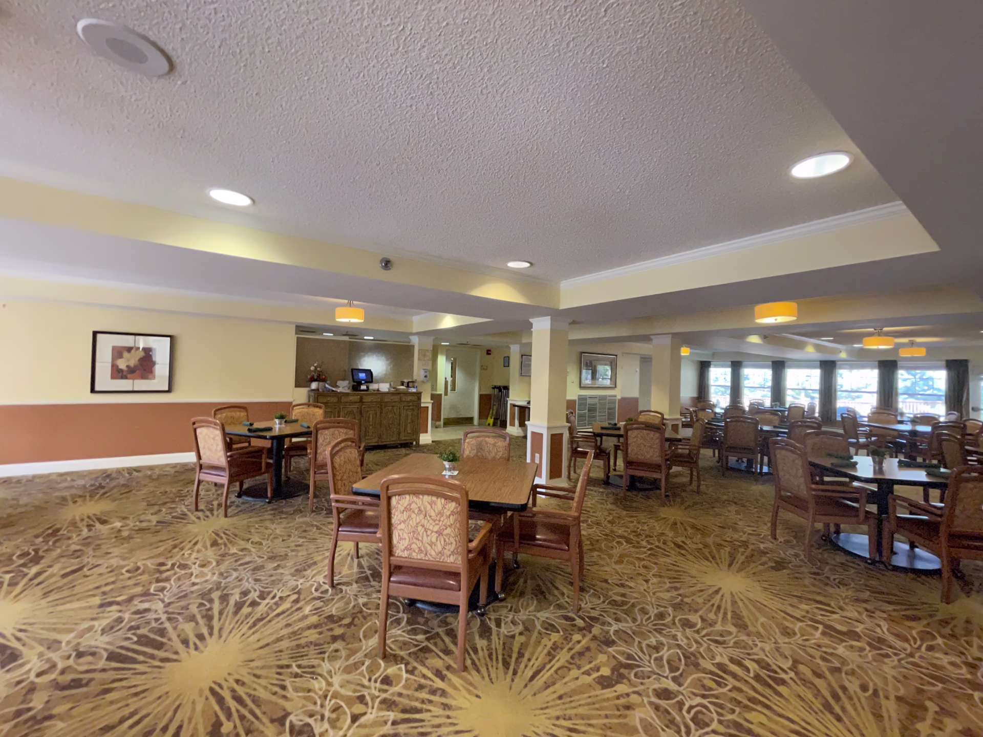 Rendering of the planned Someren Glen dining room before renovation